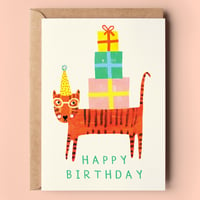 Image of Party Tiger Birthday Card