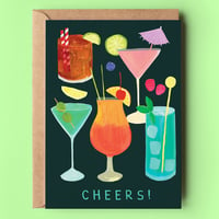 Image of Cocktail Cheers Birthday Card