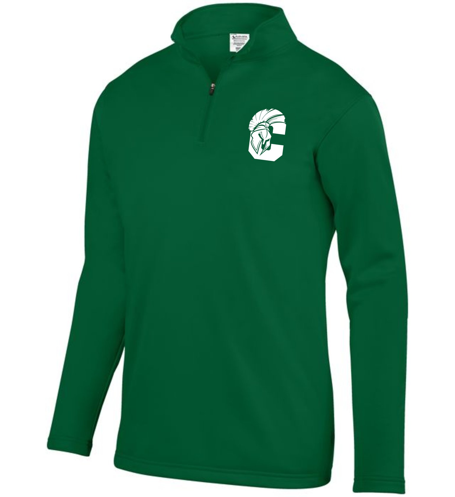 Image of Calvary Quarter Zip Wicking Fleece Dark Green