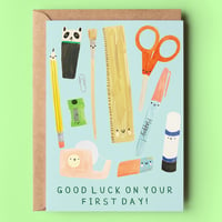 Image of First Day Stationary Luck Card 