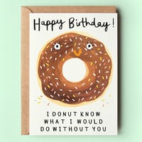 Image of Donut Birthday Card