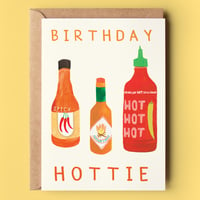 Image of Hot Sauce Birthday Card