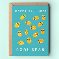 Image of Cool Bean Birthday Card