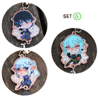 Image 1 of ffxiv flower keychains - SET G
