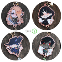 Image 1 of ffxiv flower keychains - SET I