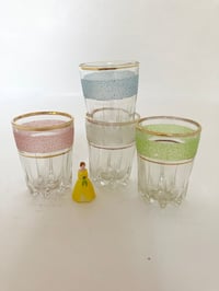 Pastel Coloured Sugar Frosted Shot Glasses