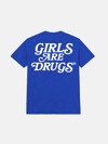 GIRLS ARE DRUGS® TEE - BRIGHT ROYAL / WHITE