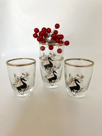 Classic Mid Century Christmas Shot Glasses