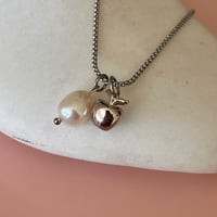 Image 4 of Apple and Pearl Stainless Steel Chain