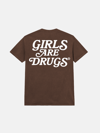 GIRLS ARE DRUGS® TEE - COCOA / WHITE