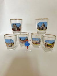 Vintage London Landmark Shot Glasses
