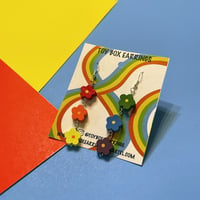Wooden Rainbow Flowers