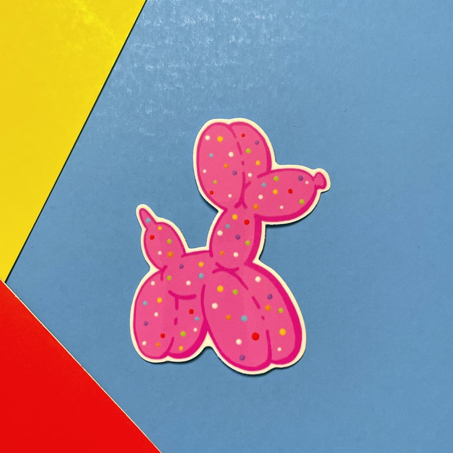 Image of Balloon Dog Cookie Sticker