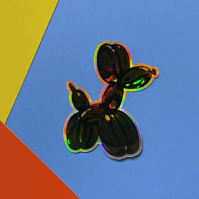 Image of Holographic Balloon Dog Sticker