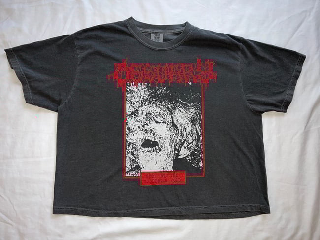 "SEEP INTO..." WOMEN'S / BOXY CUT T-SHIRT RED