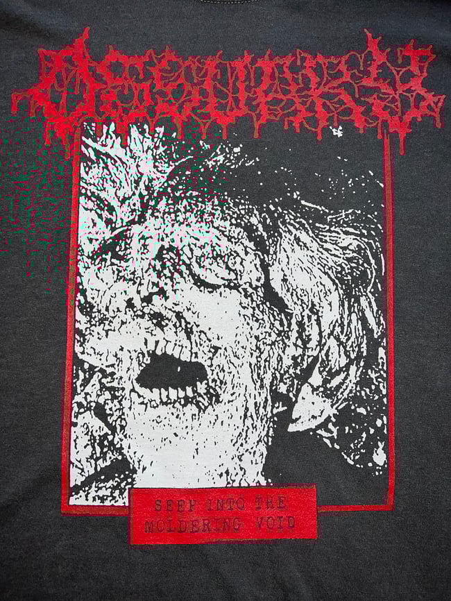 "SEEP INTO..." WOMEN'S / BOXY CUT T-SHIRT RED