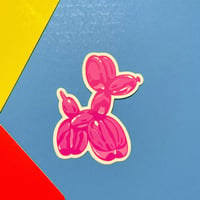 Balloon Dog Sticker - Pink