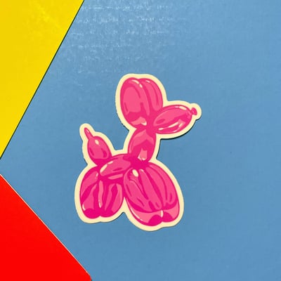 Image of Balloon Dog Sticker - Pink