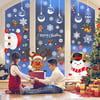 385 Pcs Christmas Window Stickers