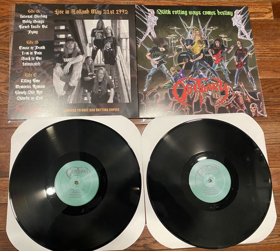 OBITUARY - WITH ROTTING WAYS COMES DESTINY 12" DOUBLE LP