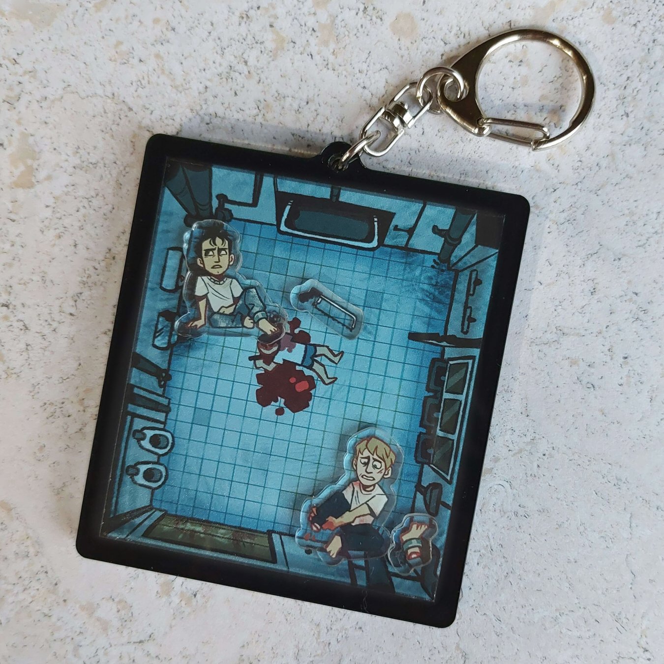 Saw bathroom shaker charm | Tinymintywolf