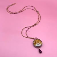 Image 3 of Orange Kitty Necklace 
