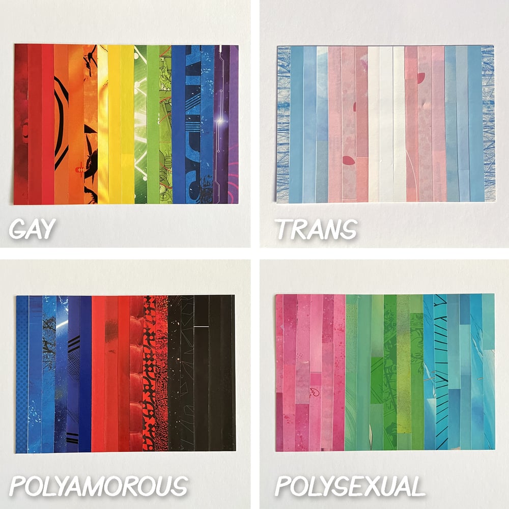Pride Flag collages