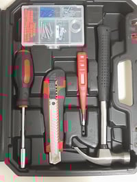 Image 4 of Tool Kit 92Pcs Household Toolbox Multifunctional Hand Tools Set Hard Carrying Case