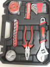 Tool Kit 92Pcs Household Toolbox Multifunctional Hand Tools Set Hard Carrying Case
