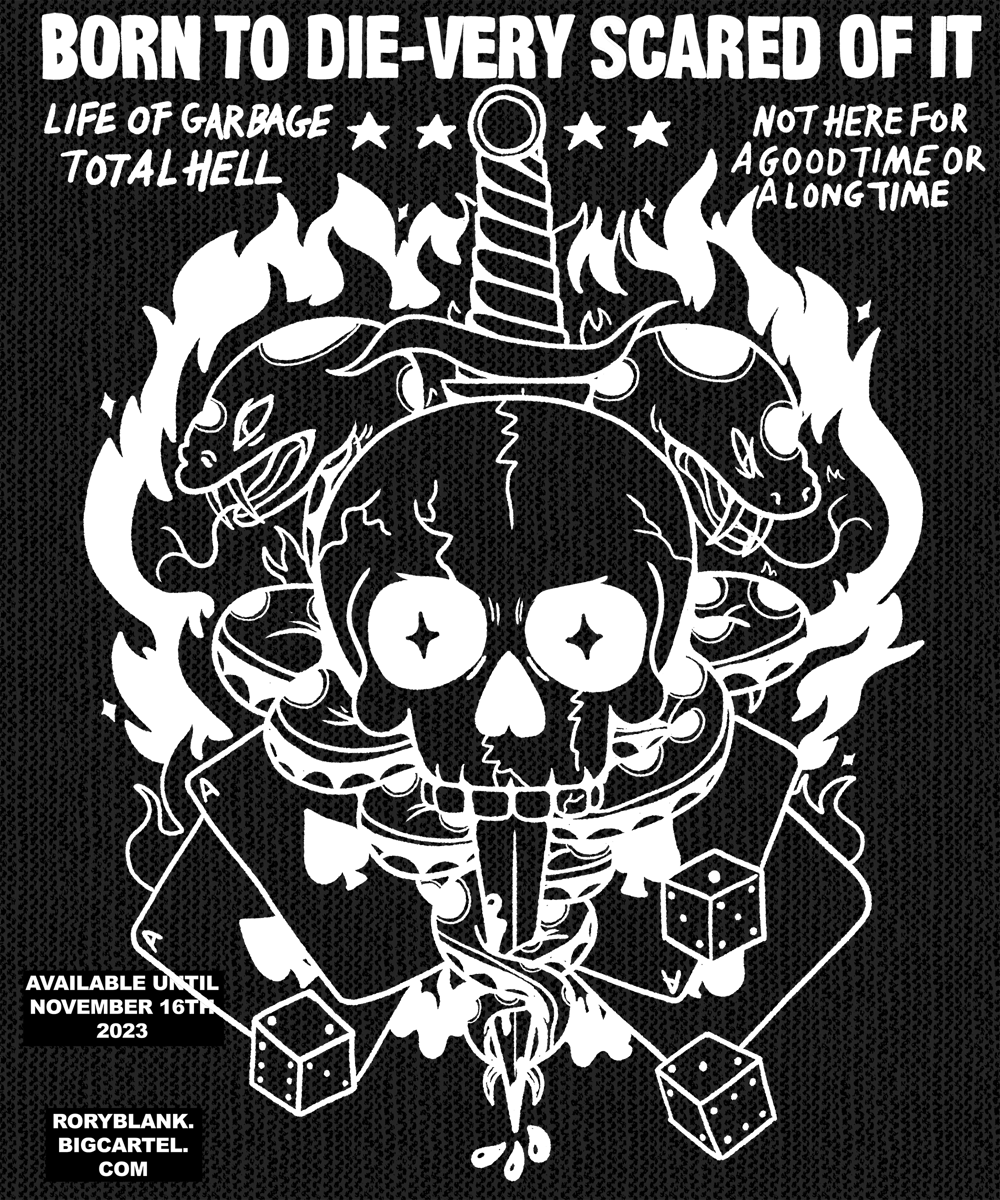 Image of Cool Skull (back patch) preorder by November 16th