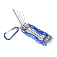 Image 5 of Portable Folding Hex Allen Key Wrench Hexagonal 8PCS with Carabiner Clip