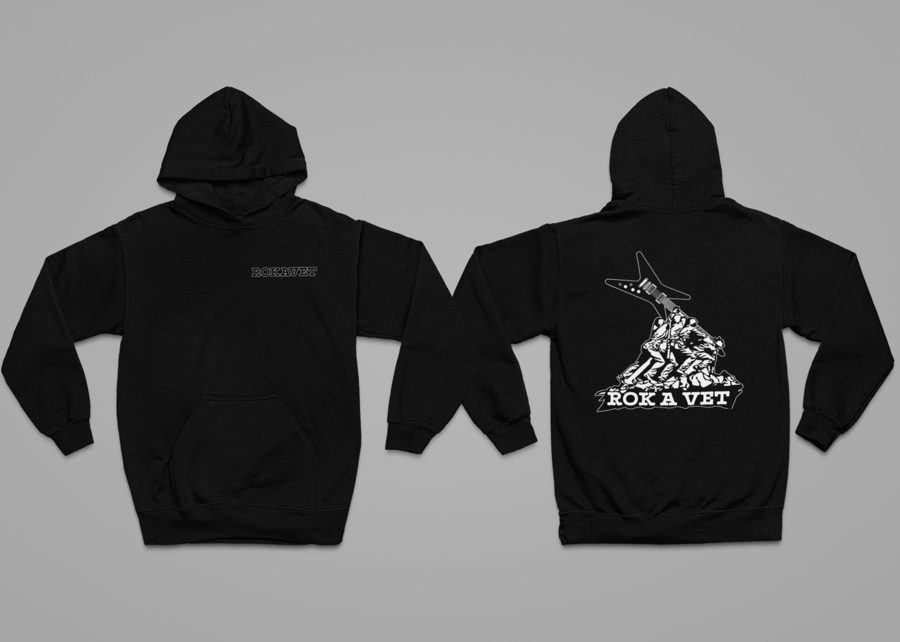 Image of ROKAVET HOODIE BLACK