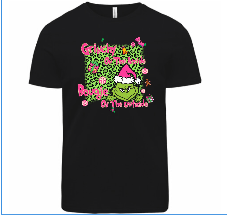 Image of Grinch on the Inside, Bougie on the Outside Tee