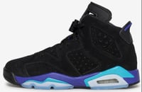 AJ 6 Retro “Black/Bright Concord/Aquatone”