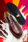 Jadd Horween chromexcel No.8 burgundy leather desert shoes made in England .