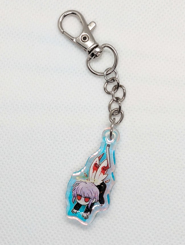 1'5"-2'5" Inch Rainbow Holographic Glitter Epoxy Yuu Charm