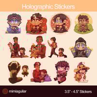 Image 1 of ☆ STICKERS - ÚLTIMAS PIEZAS☆ Duos y SOs del Universo de Detectives