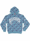 Bleu Cheese Camo Blue Blend Hooded Sweater