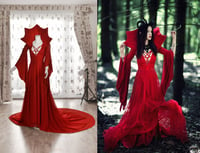 Image 1 of Devil collar gothic wedding dress 