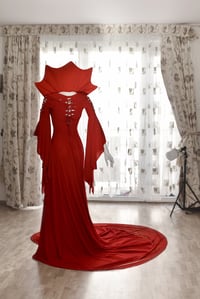 Image 2 of Devil collar gothic wedding dress 
