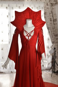 Image 3 of Devil collar gothic wedding dress 