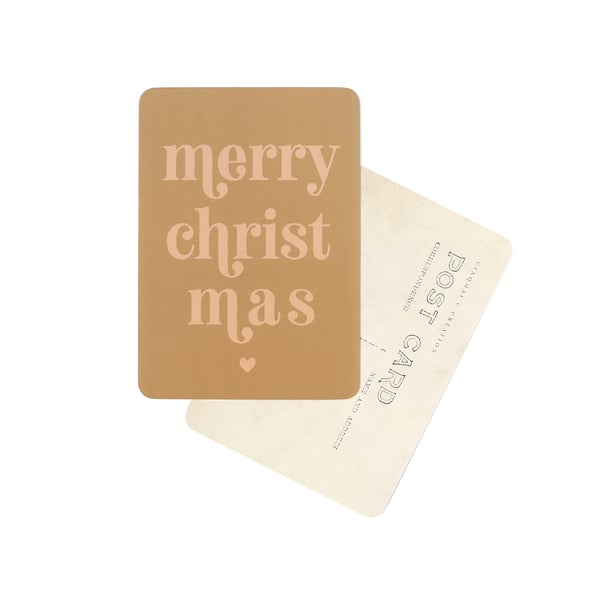 Image of Carte Postale MERRY CHRISTMAS / CAMEL & ROSE