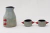 Blue Stega Sake Set