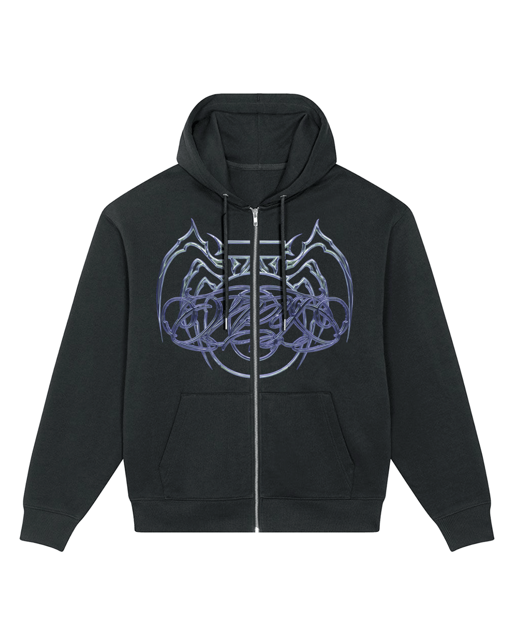 Chrome Zip Up Blue