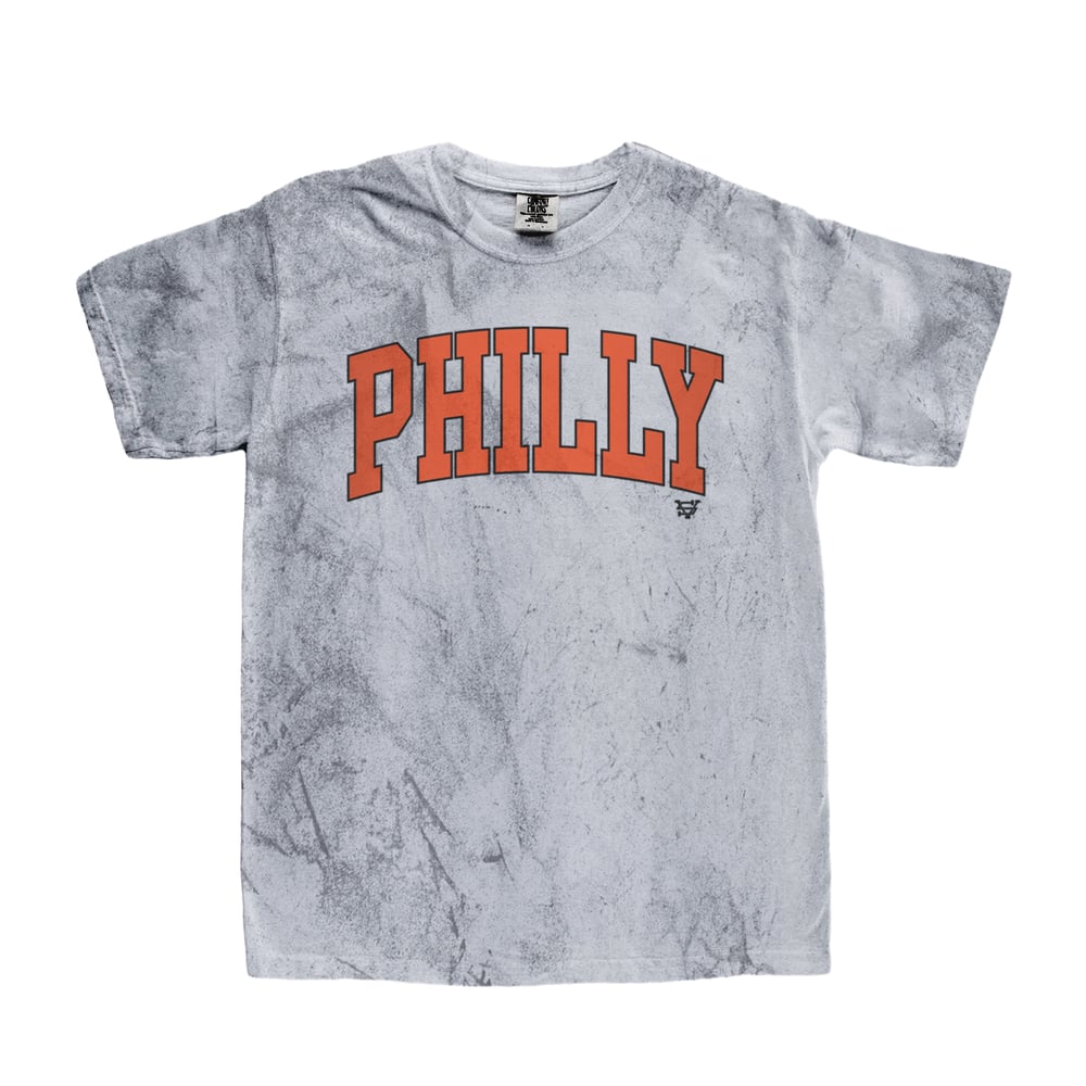 Image of Philly Hockey Color Splash Garment-Dyed Heavyweight T-shirt