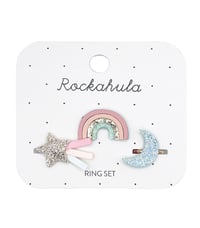 Image 1 of Shimmer Rainbow ring set