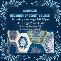 Image 1 of Axbridge Beginner Crochet Course Monday January 8th- 29th 2024