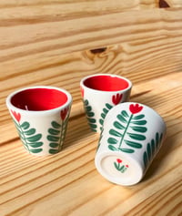 Image of Copo Peq. de Café  - Tulipa Green&Red