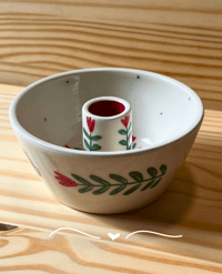 Image of Suporte de Vela Tulipa Green&Red