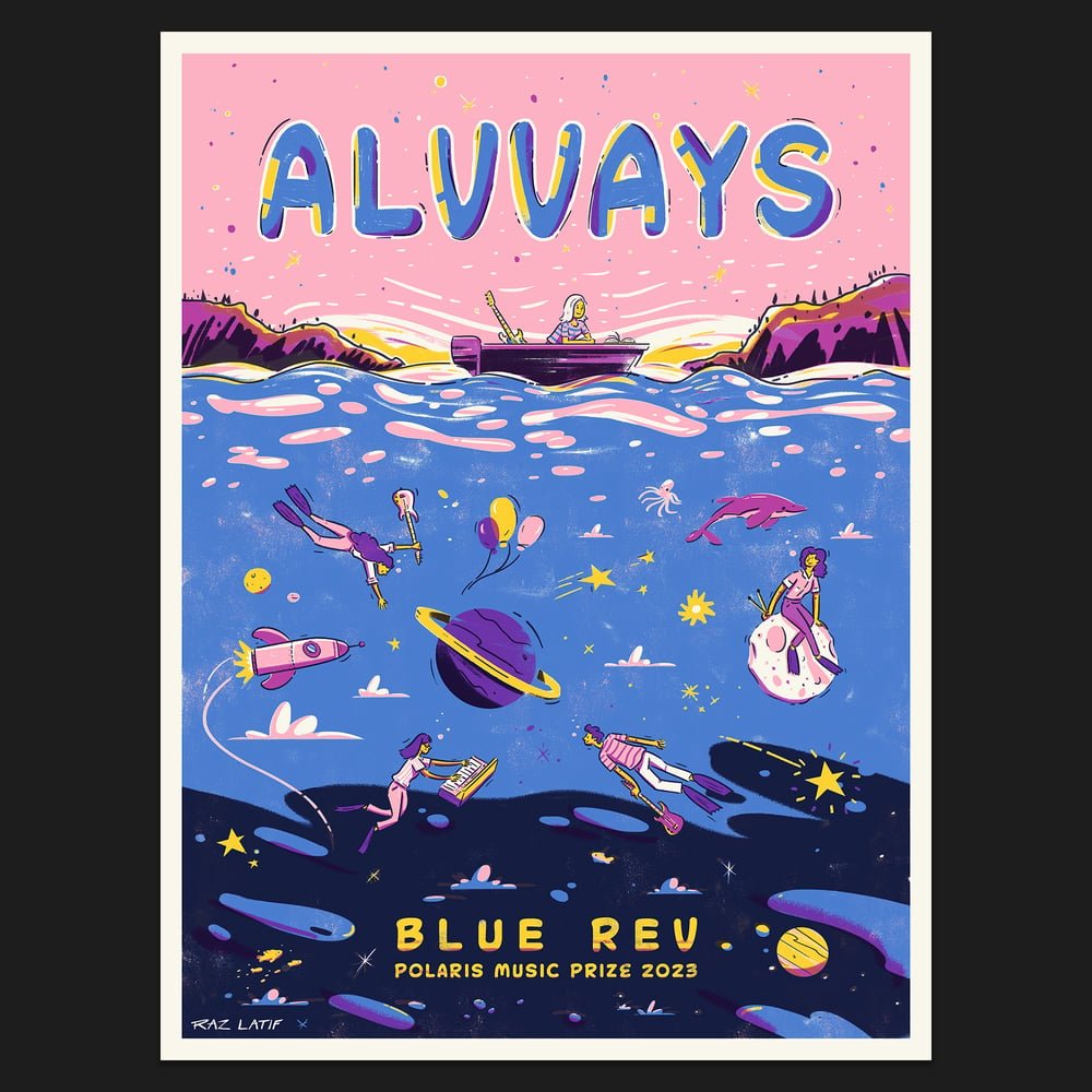 Image of Alvvays Blue Rev Limited-Edition Screen Print